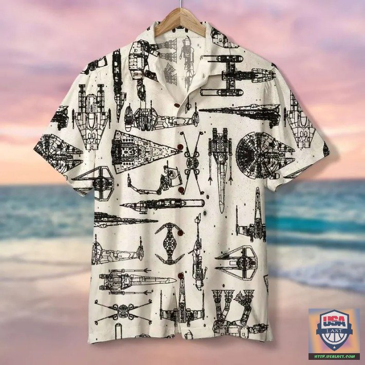 Star Wars Structural Drawing Style 7 Hawaiian Shirt Beach Short – Usalast