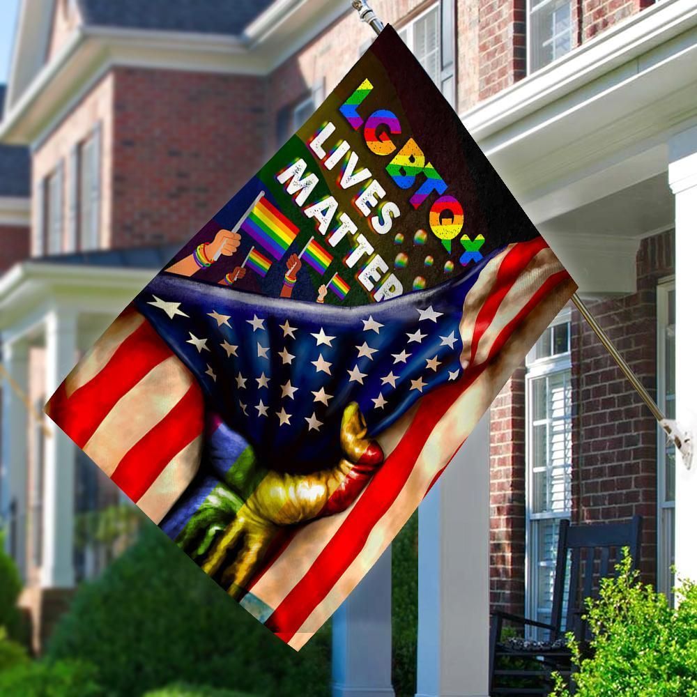 LGBTQ Lives Matter House Flag Garden Flag – Hothot