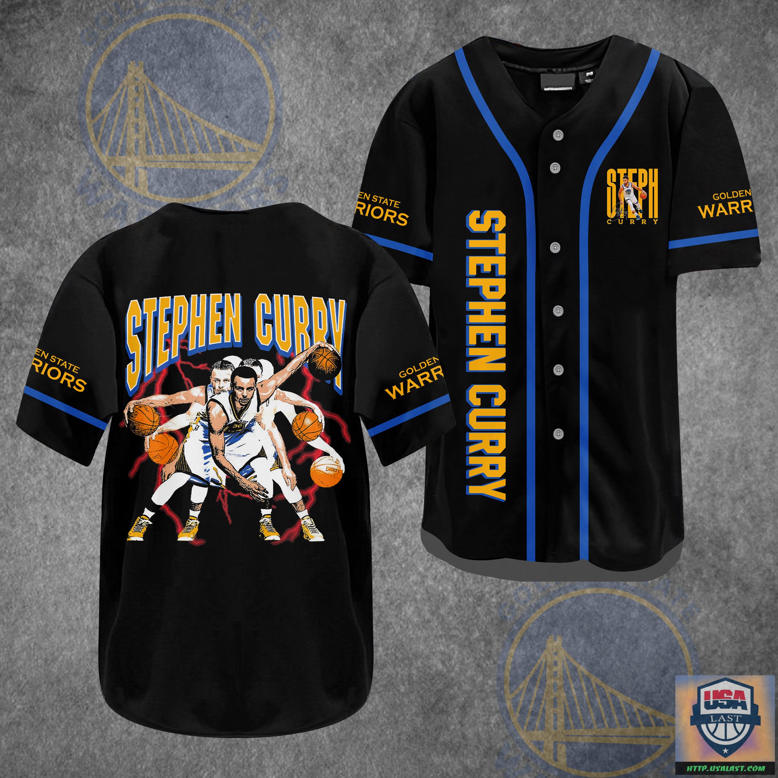 Golden State Warriors Stephen Curry Baseball Jersey Shirt – Usalast