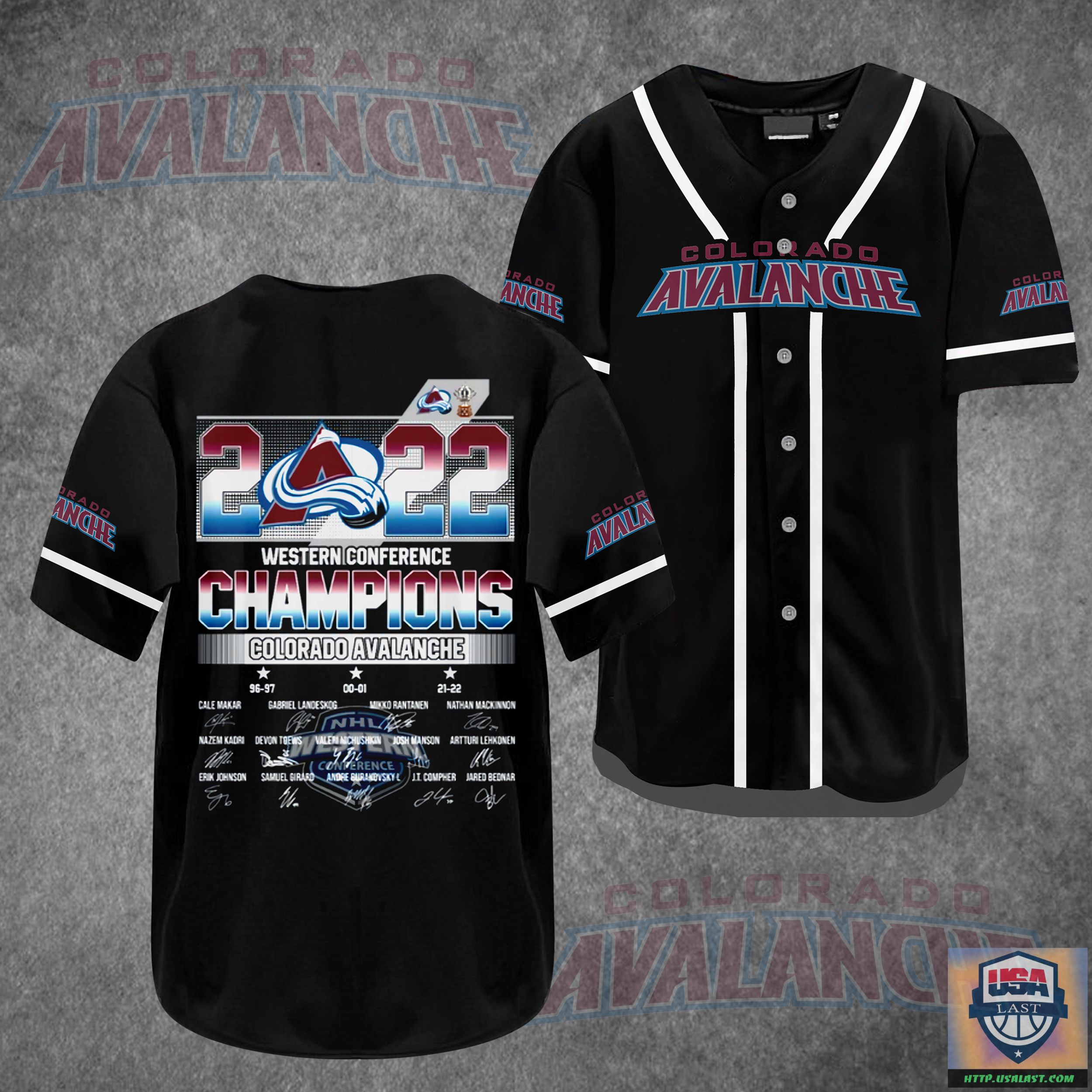 Colorado Avalanche 2022 Champion Black Baseball Jersey Shirt – Usalast