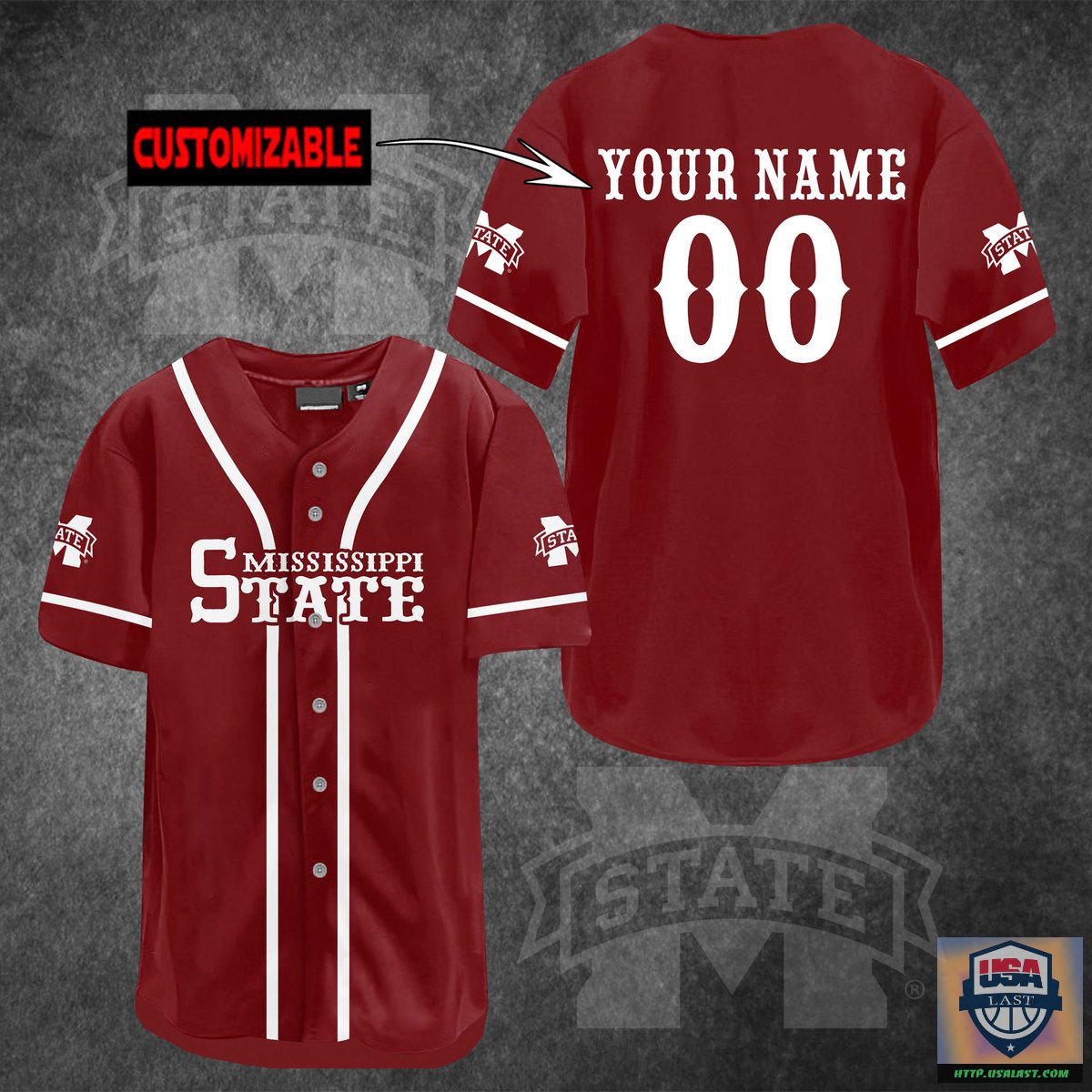 Mississippi State Bulldogs Personalized Baseball Jersey Shirt – Usalast