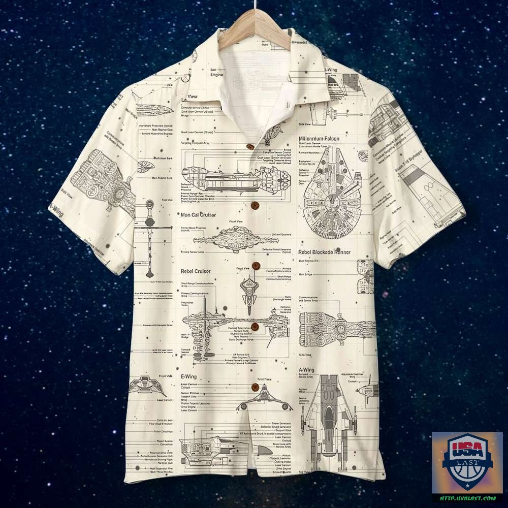 Star Wars Structural Drawing Aloha Hawaiian Shirt – Usalast