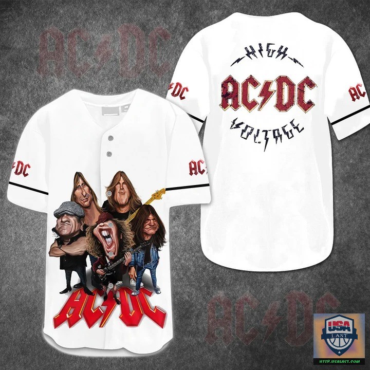 ACDC Rock Band Baseball Jersey Shirt – Usalast