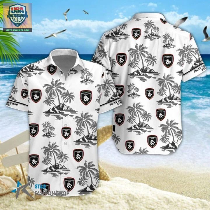 Pro D2 League Rouen Normandie Rugby Hawaiian Shirt – Usalast