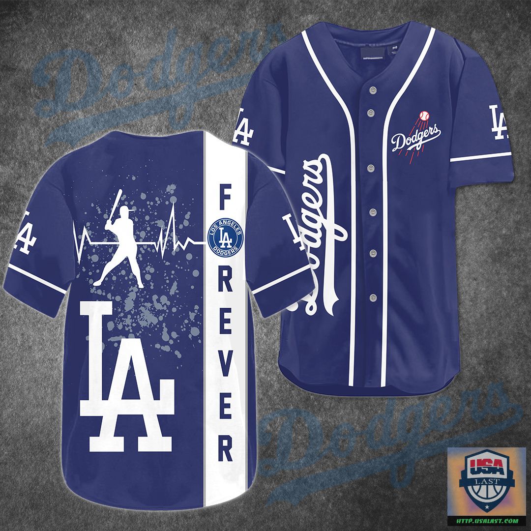 Los Angeles Dodgers Heart Beat Baseball Jersey Shirt – Usalast