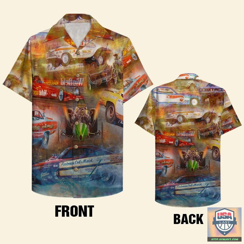 Drag Racing Short Sleeve Hawaiian Shirt – Usalast