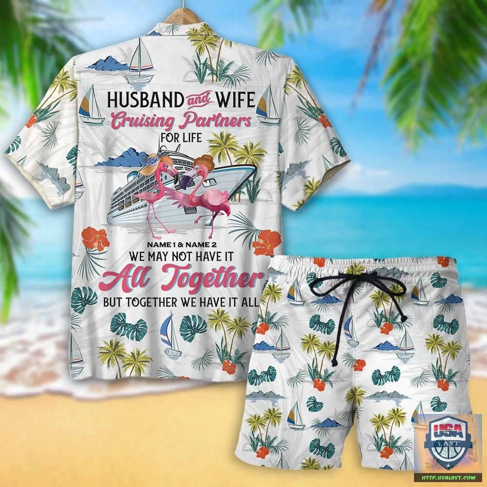 Personalized Flamigo Couple Cruising Partners For Life Hawaiian Shirt – Usalast