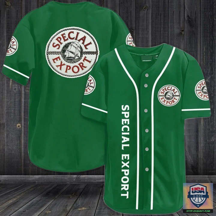 Special Export Beer Green Baseball Jersey Shirt – Usalast