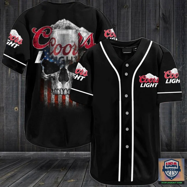Coors Light Beer Punisher Skull Baseball Jersey Shirt – Usalast