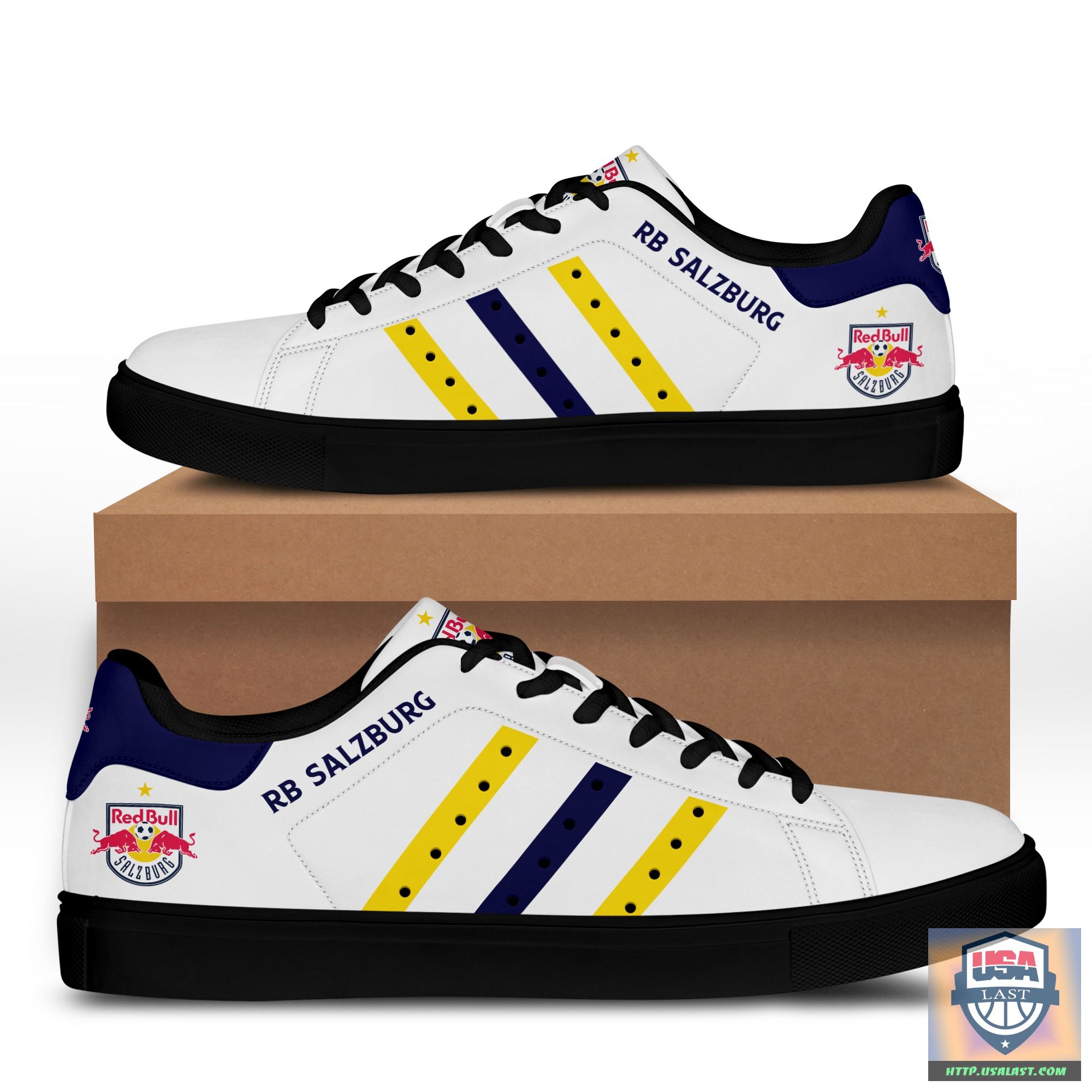 Fc Red Bull Salzburg Stan Smith Shoes – Yellow Blue Line – Usalast