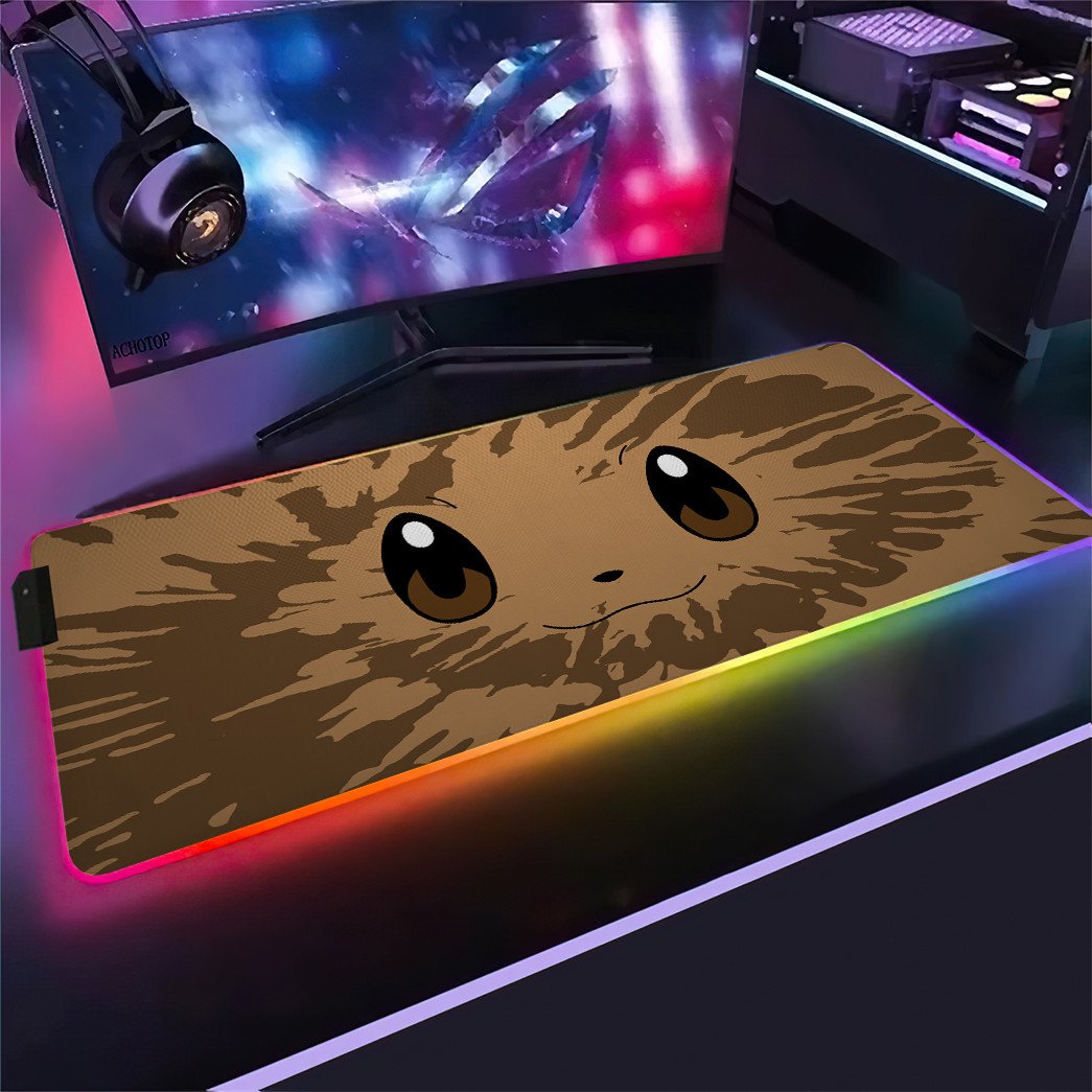 Eevee Face Tiedye RGB Led Mouse Pad – Usalast