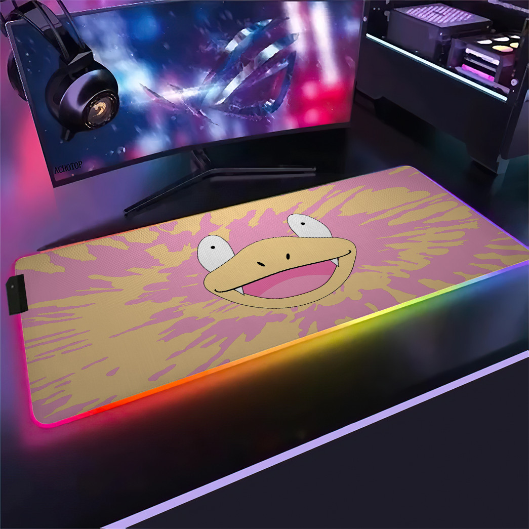 Slowpoke Face Tiedye RGB Led Mouse Pad – Usalast