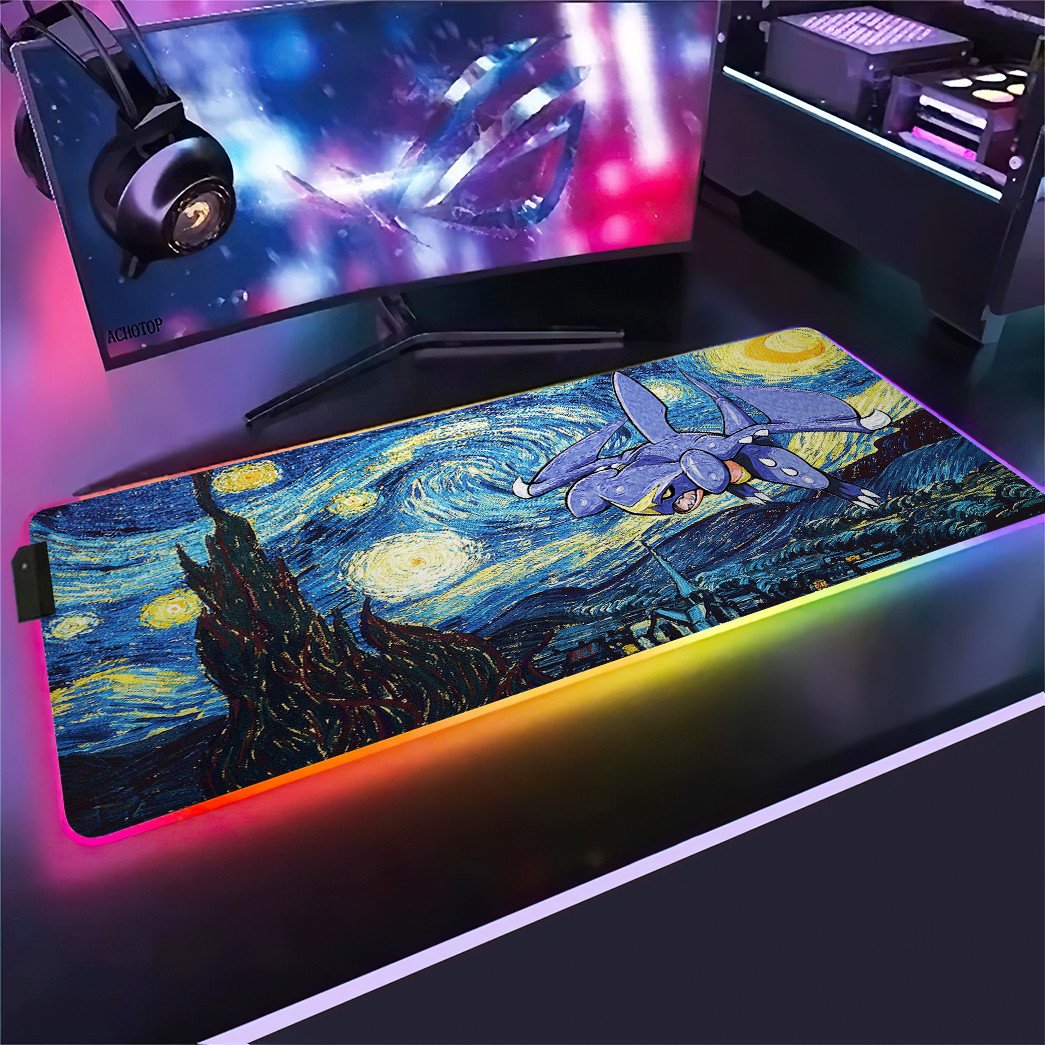 Garchomp Starry Night RGB Led Mouse Pad – Usalast