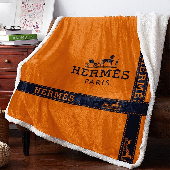 Hermes Luxury Fleece Blanket 173 – Usalast