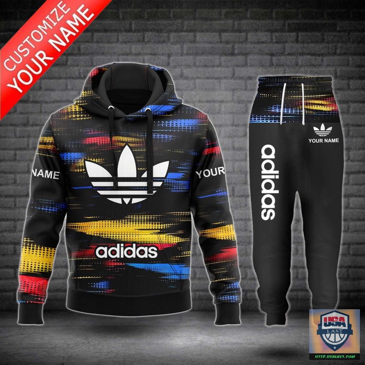 Adidas Multicolors Personalized Hoodie Jogger Pants 49 – Usalast