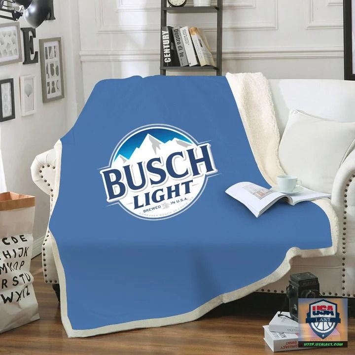 Busch Light Soft Blanket, Woven Blanket – Usalast