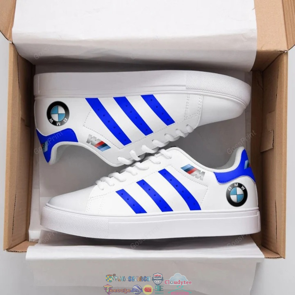 BMW Blue Stripes Style 2 Stan Smith Low Top Shoes – Saleoff