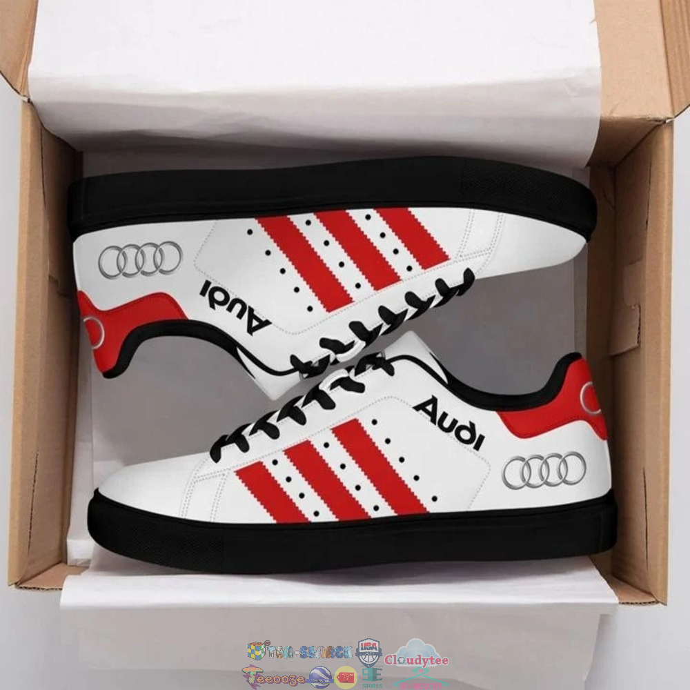Audi Red Stripes Style 2 Stan Smith Low Top Shoes – Saleoff