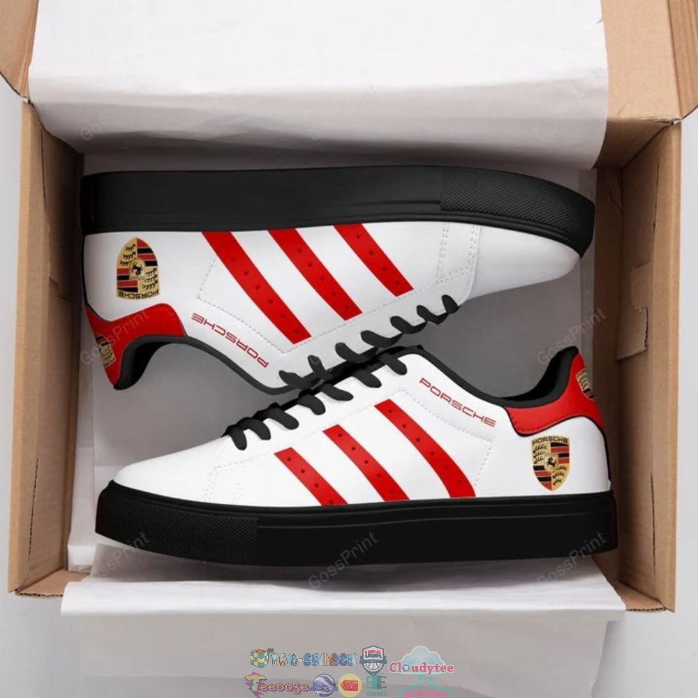 Porsche Red Stripes Style 2 Stan Smith Low Top Shoes – Saleoff