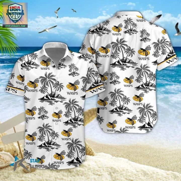 Wasps RFC Hawaiian Shirt Beach Short – Usalast