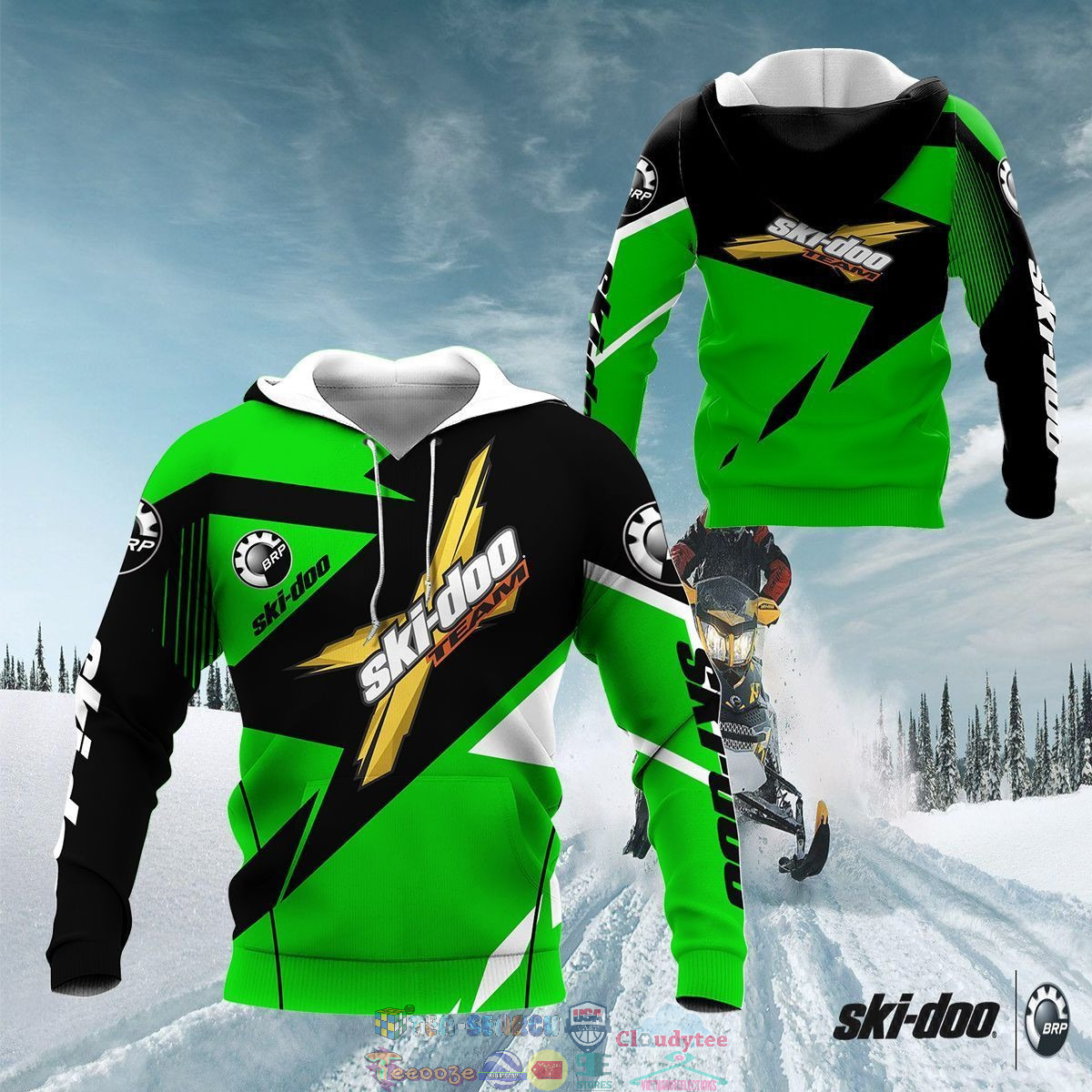 Ski-Doo ver 2 3D hoodie and t-shirt – Saleoff