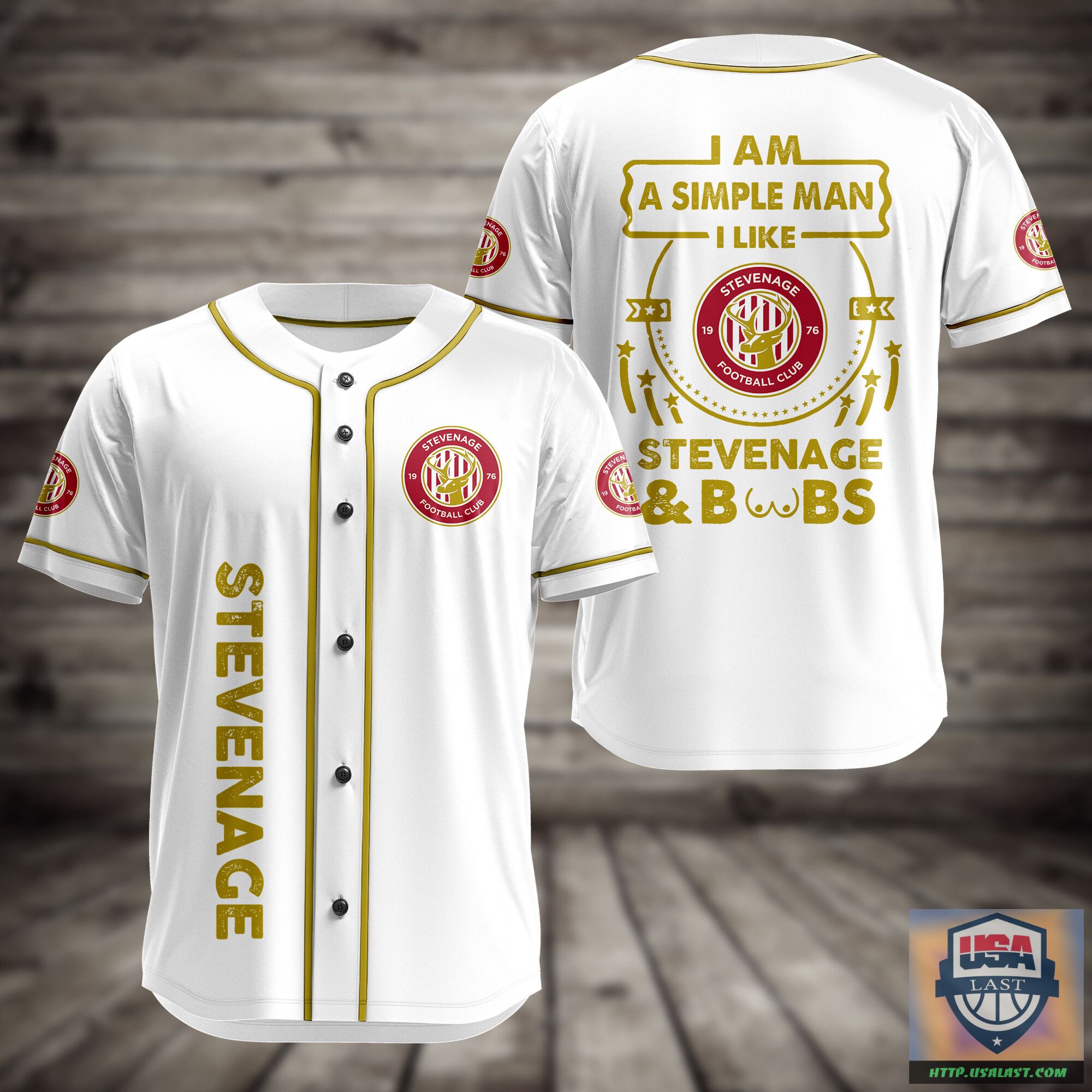 I Am Simple Man I Like Stevenage And Boobs Baseball Jersey – Usalast