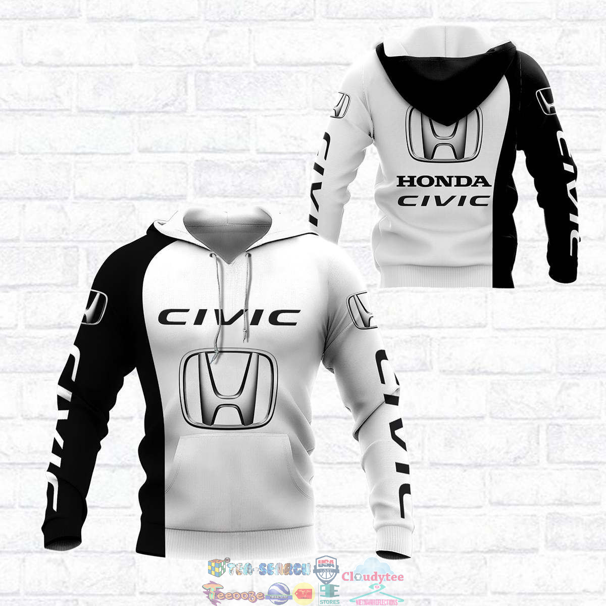Honda Civic ver 1 3D hoodie and t-shirt – Saleoff