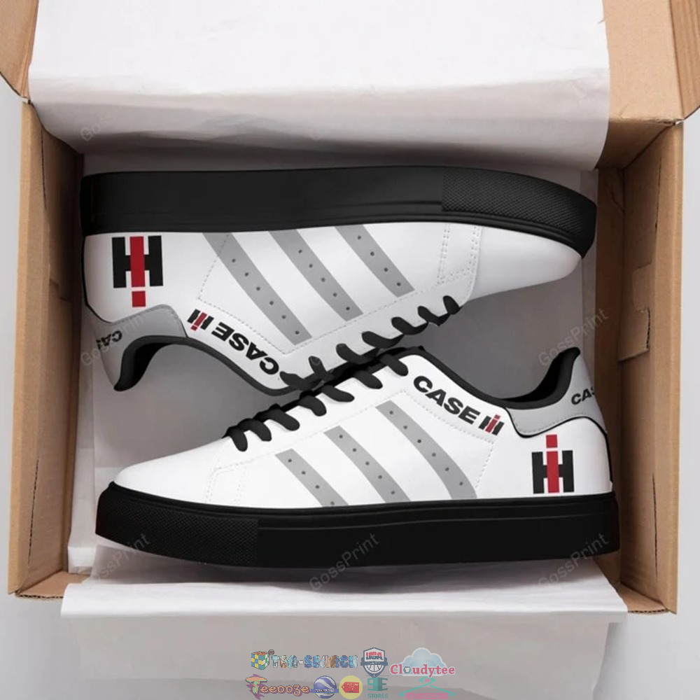 Case IH Grey Stripes Stan Smith Low Top Shoes – Saleoff