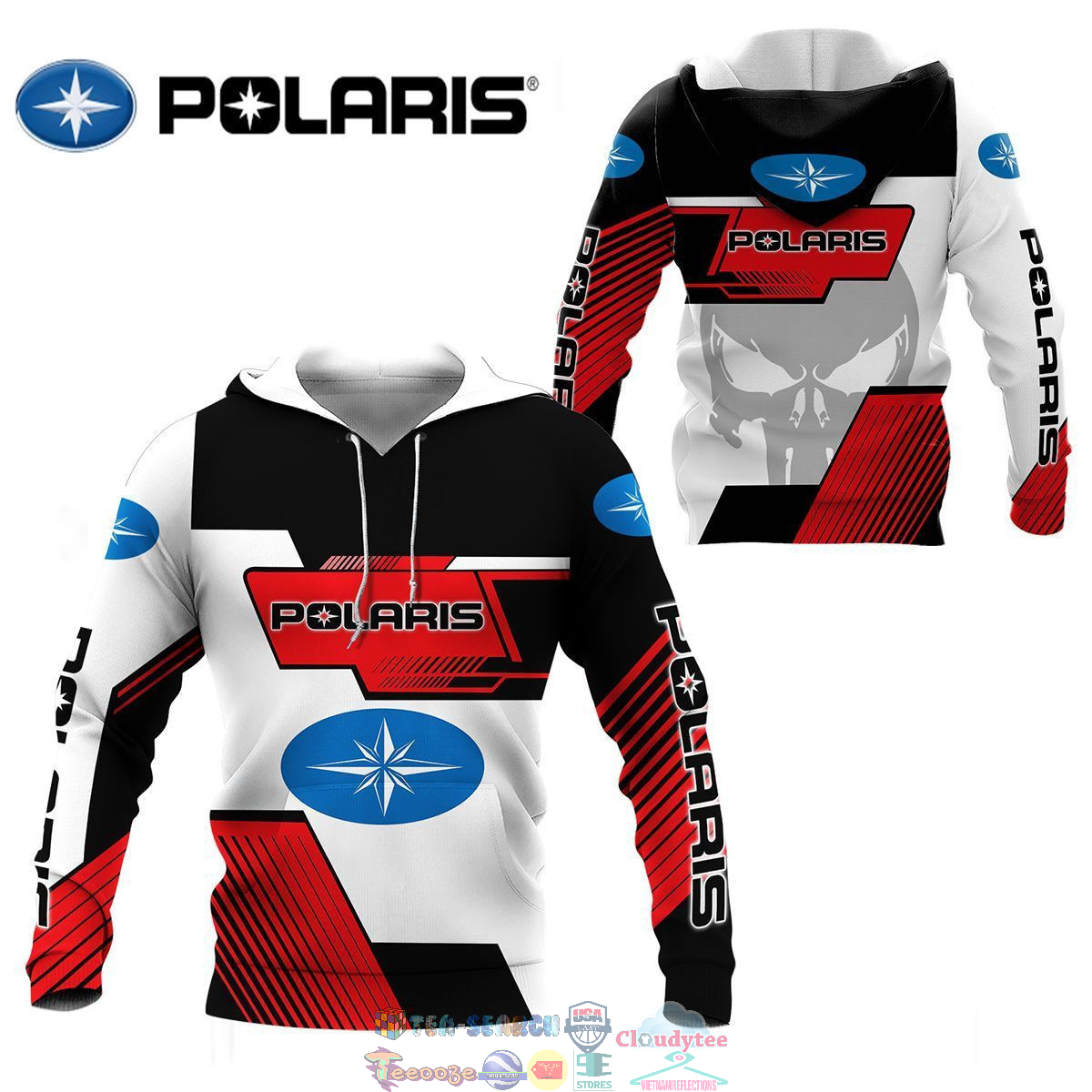 Polaris Skull ver 3 3D hoodie and t-shirt – Saleoff