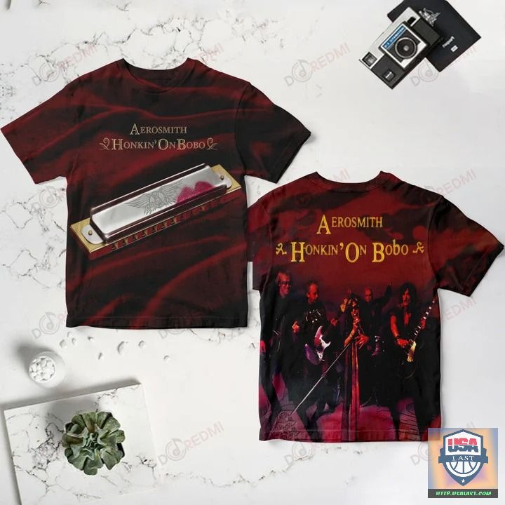 Aerosmith Honkin’ on Bobo Album Cover 3D T-Shirt – Usalast