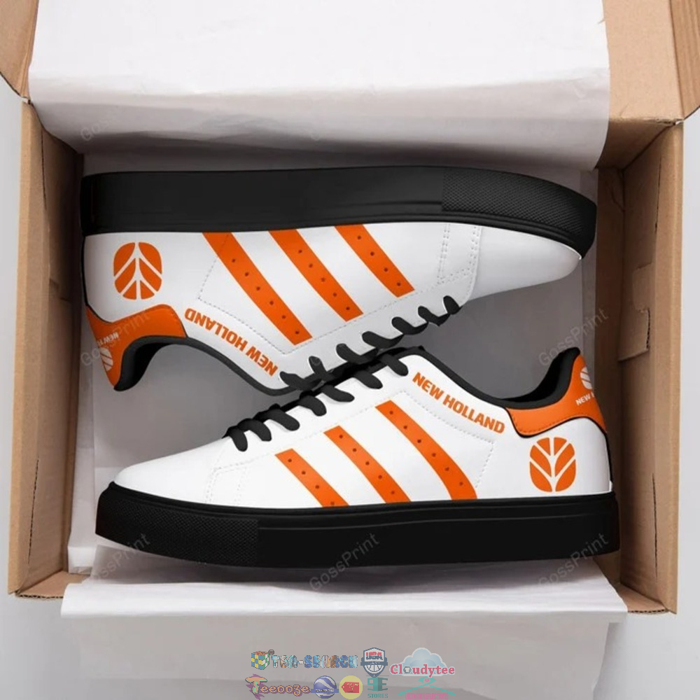 New Holland Agriculture Orange Stripes Stan Smith Low Top Shoes – Saleoff