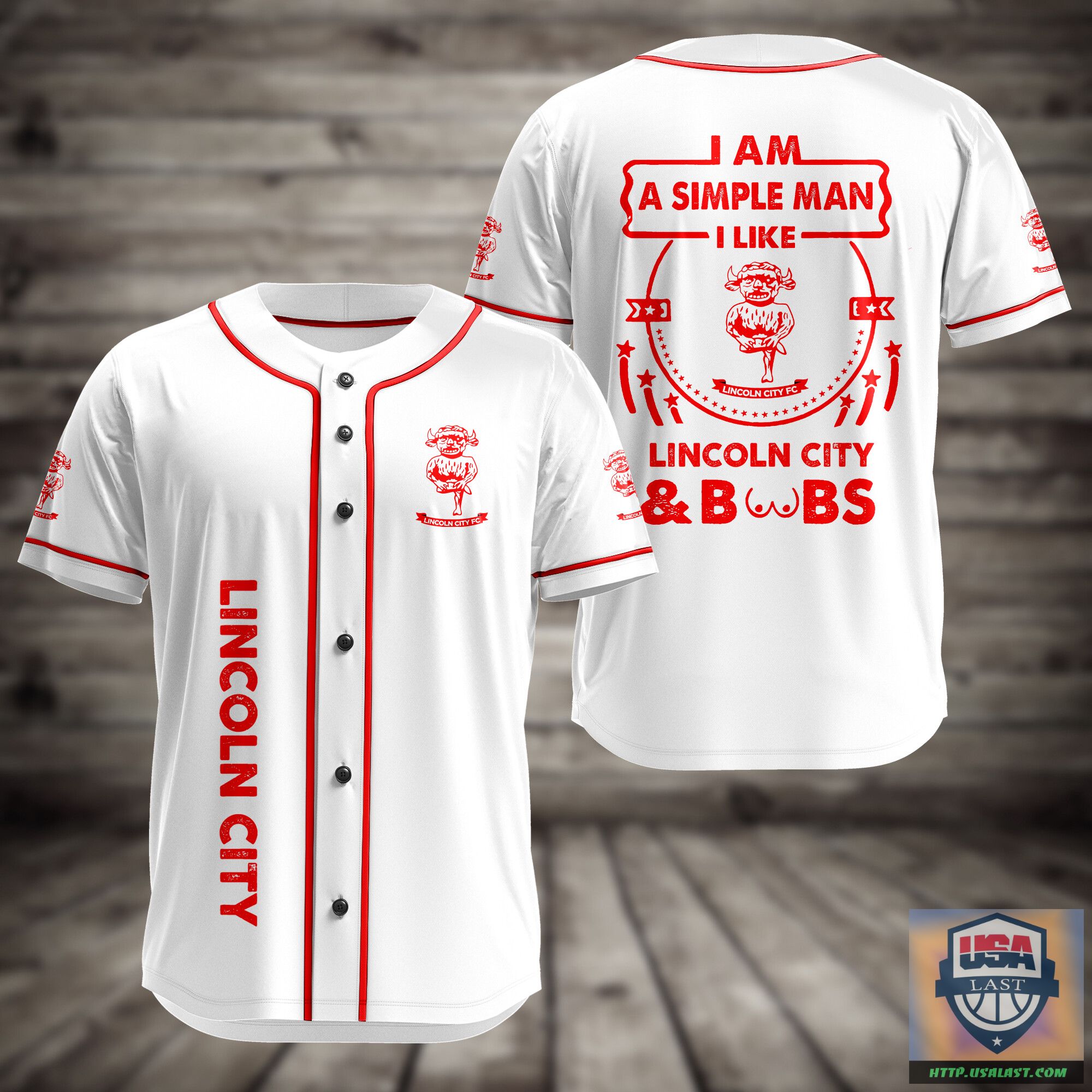 I Am Simple Man I Like Lincoln City And Boobs Baseball Jersey – Usalast