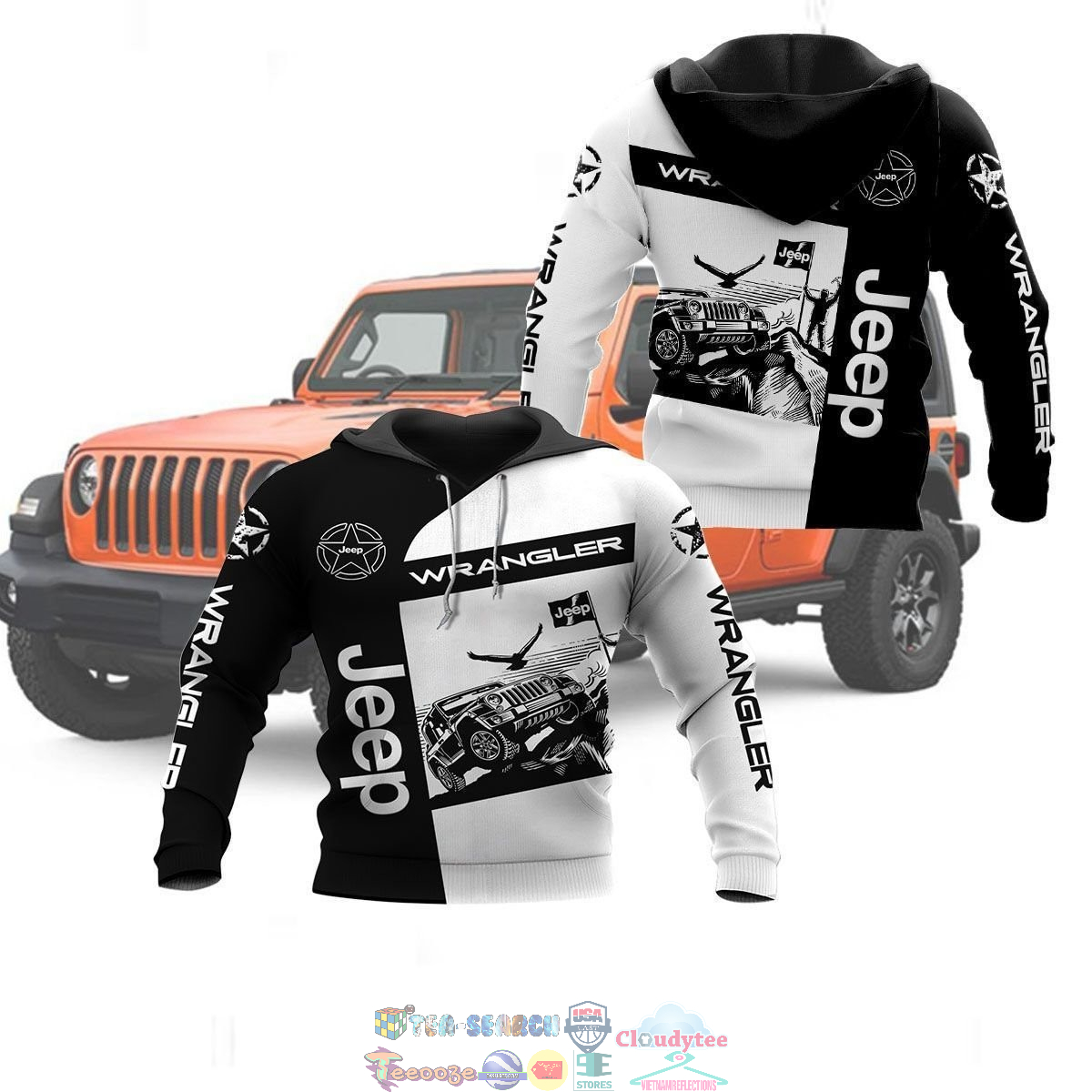 Jeep Wrangler ver 2 3D hoodie and t-shirt – Saleoff