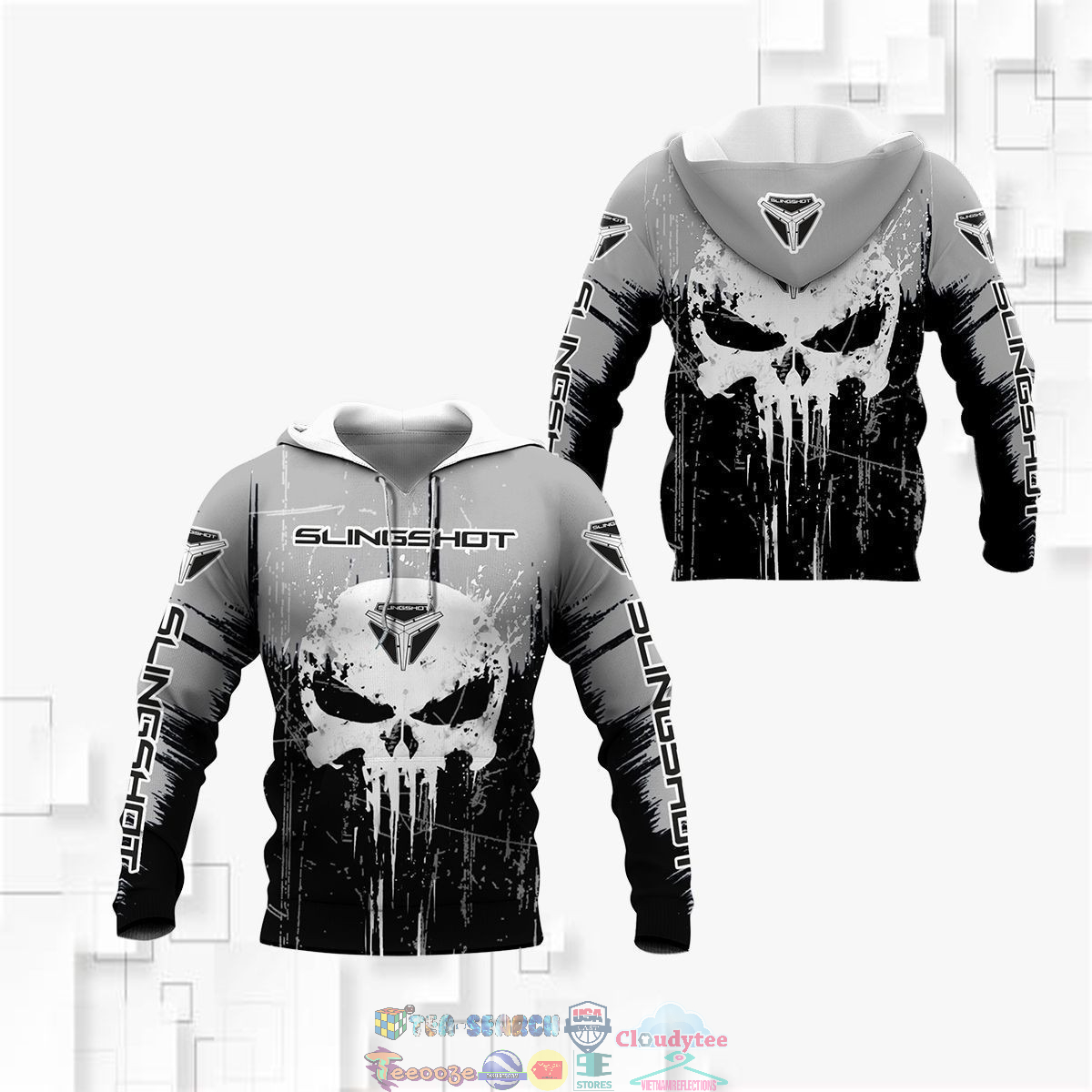 Slingshot Skull ver 2 3D hoodie and t-shirt – Saleoff