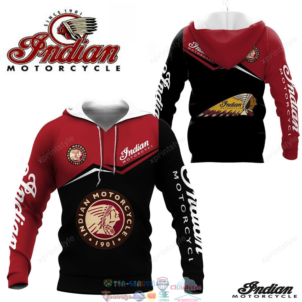 Indian Motorcycle ver 1 3D hoodie and t-shirt – Saleoff
