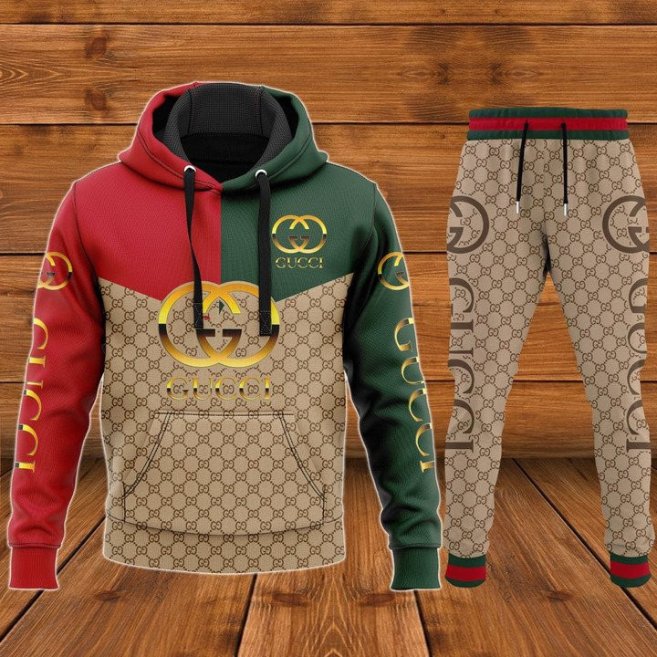 OFFICIAL Gucci Combo Luxury Hoodie Jogger Pants 144 - Usalast