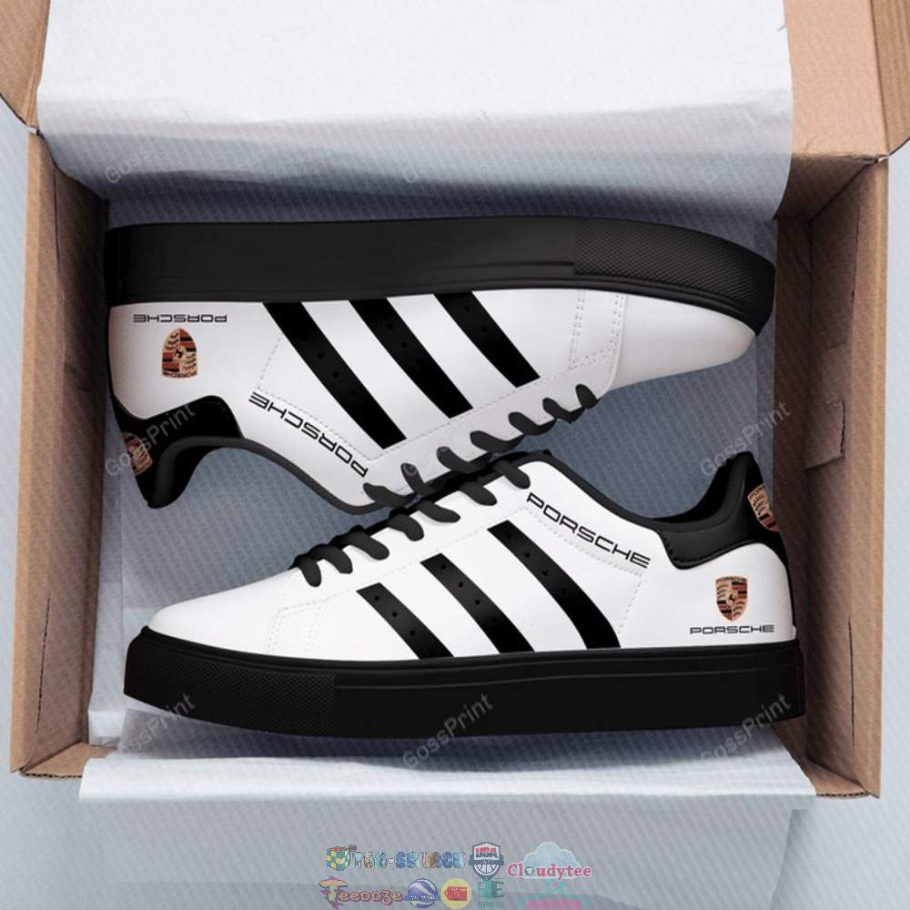 Porsche Black Stripes Style 5 Stan Smith Low Top Shoes – Saleoff