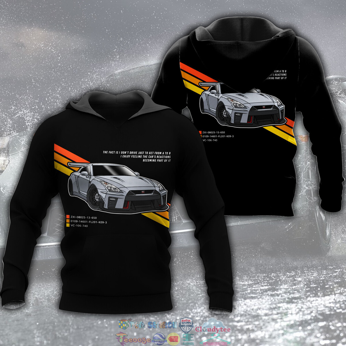 Nissan GTR ver 3 3D hoodie and t-shirt – Saleoff