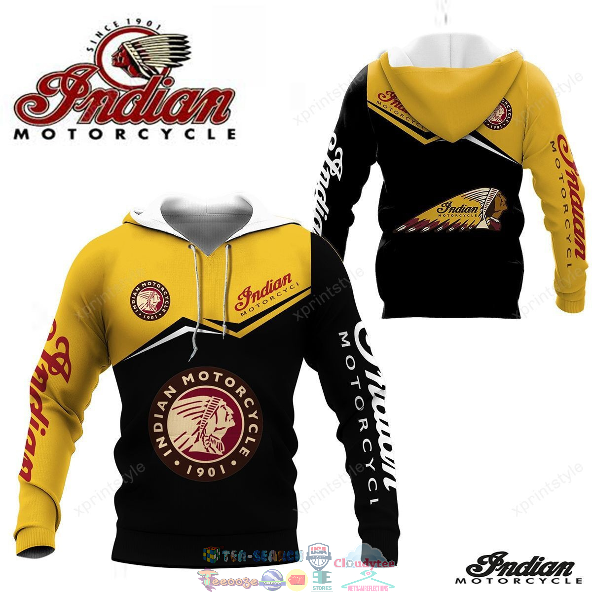 Indian Motorcycle ver 2 3D hoodie and t-shirt – Saleoff