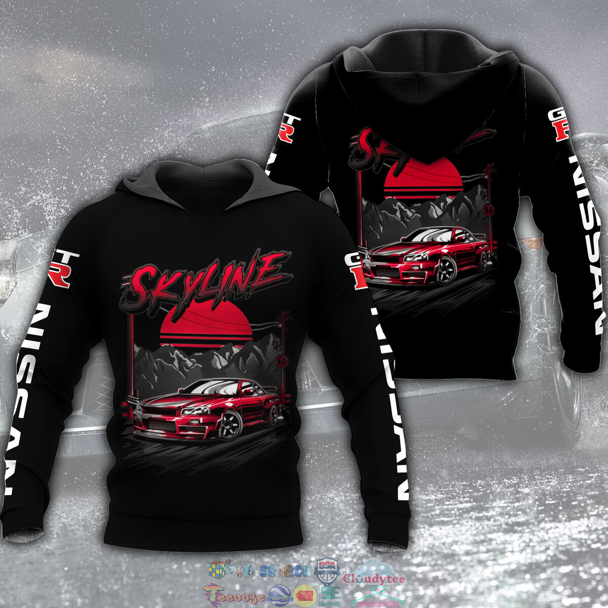 Nissan GTR Skyline 3D hoodie and t-shirt – Saleoff