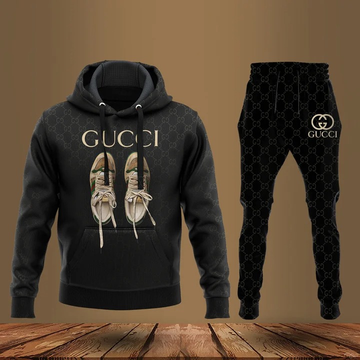 Gucci Sneaker Black Luxury Hoodie Jogger Pants 155 – Usalast