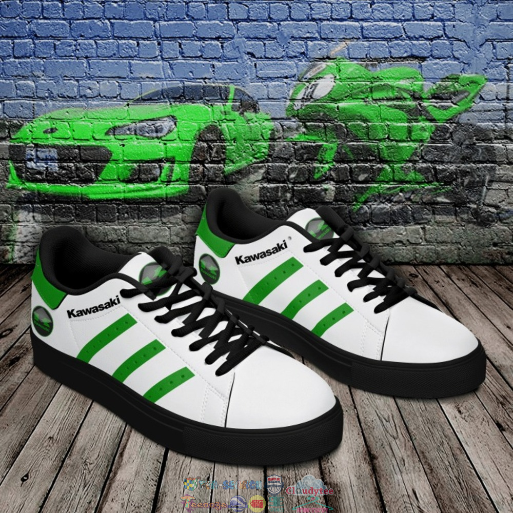 Kawasaki Green Stripes Stan Smith Low Top Shoes – Saleoff