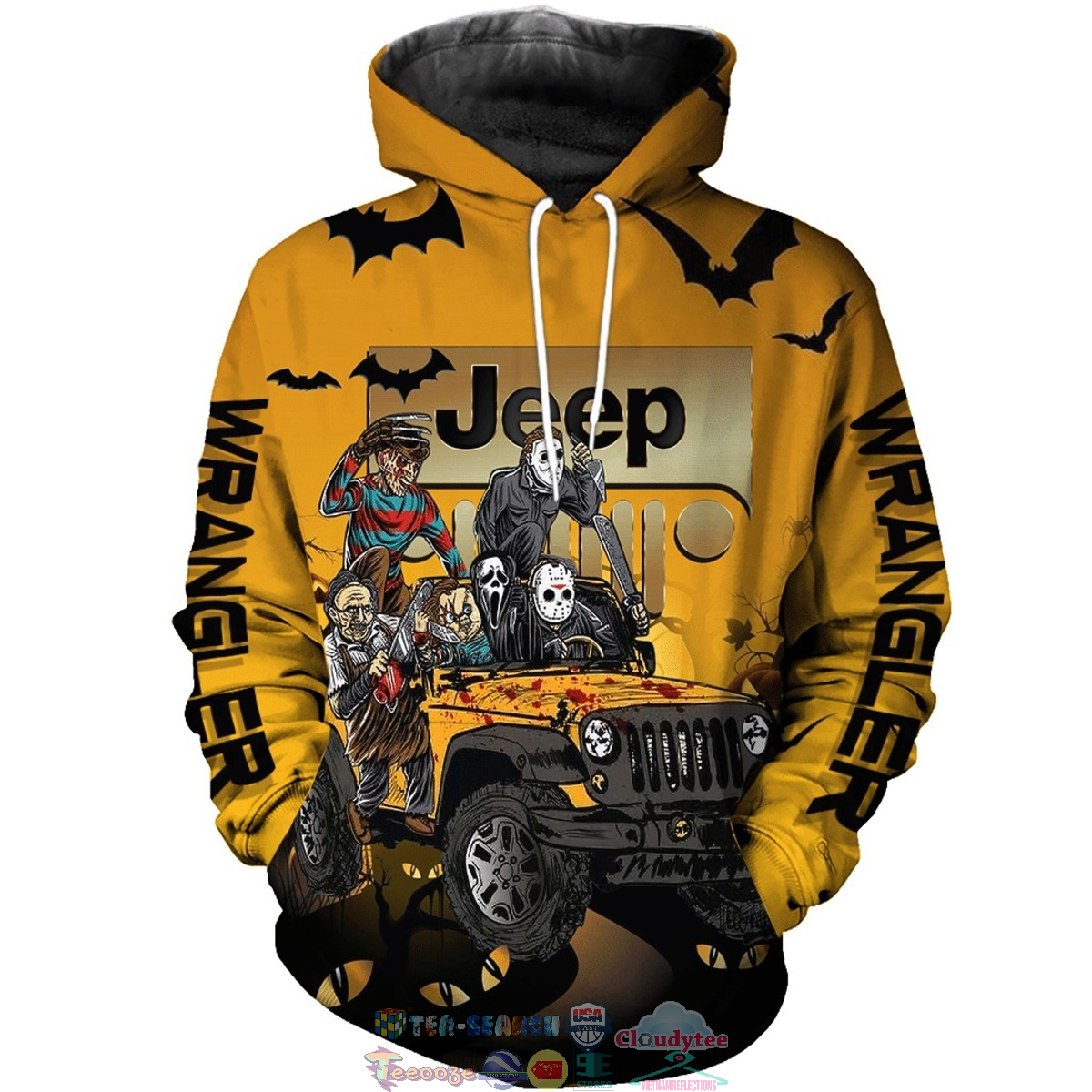 Jeep Horror Killers Halloween 3D hoodie and t-shirt – Saleoff