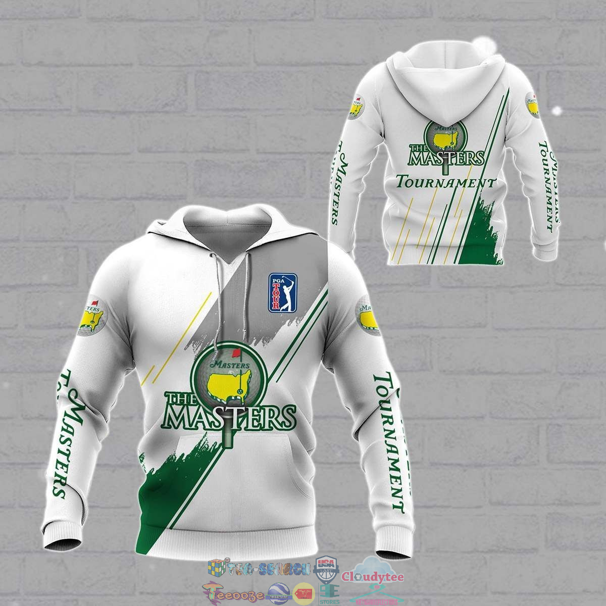 The Masters Tournament White 3D hoodie and t-shirt – Saleoff