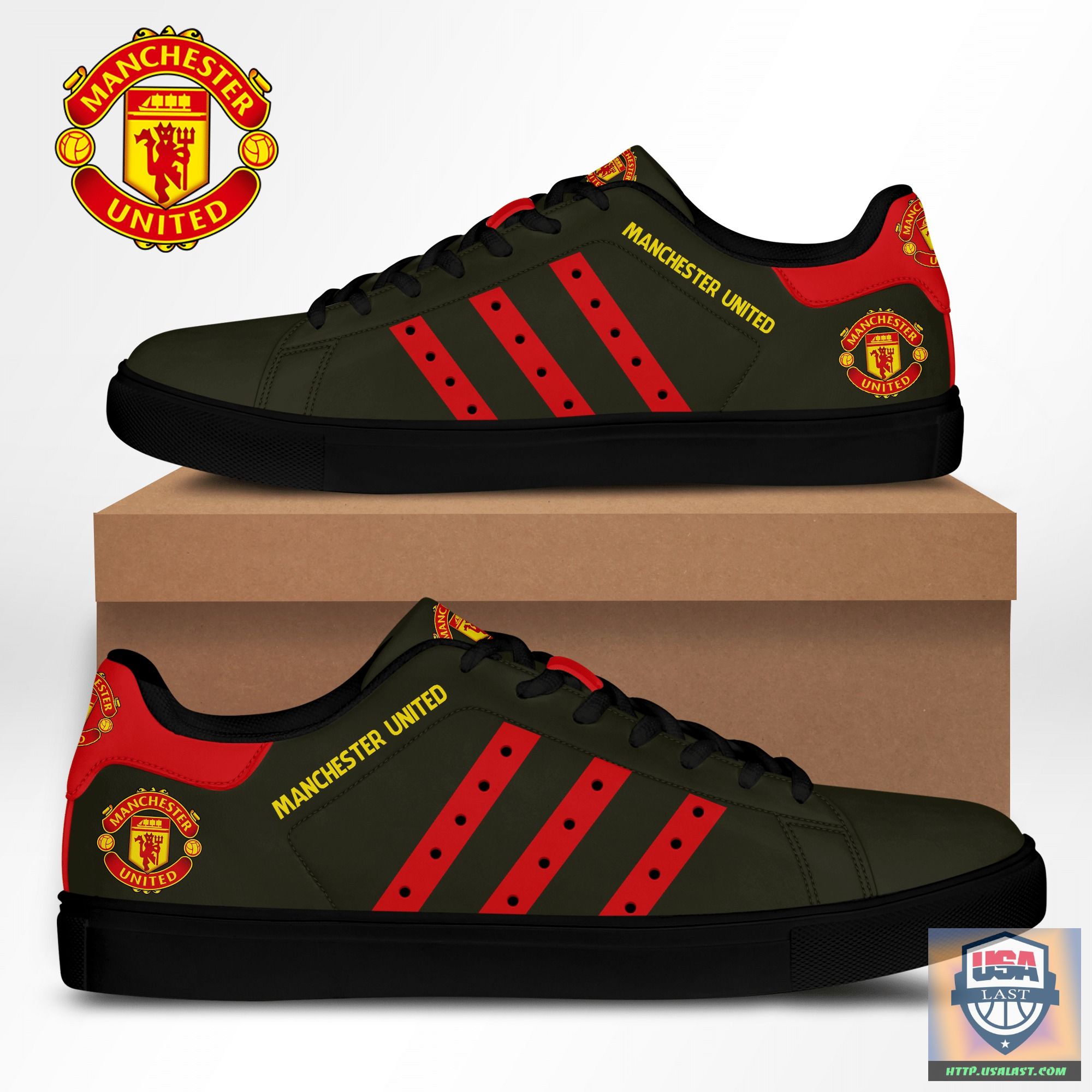 Manchester United Brown Stan Smith Shoes – Usalast