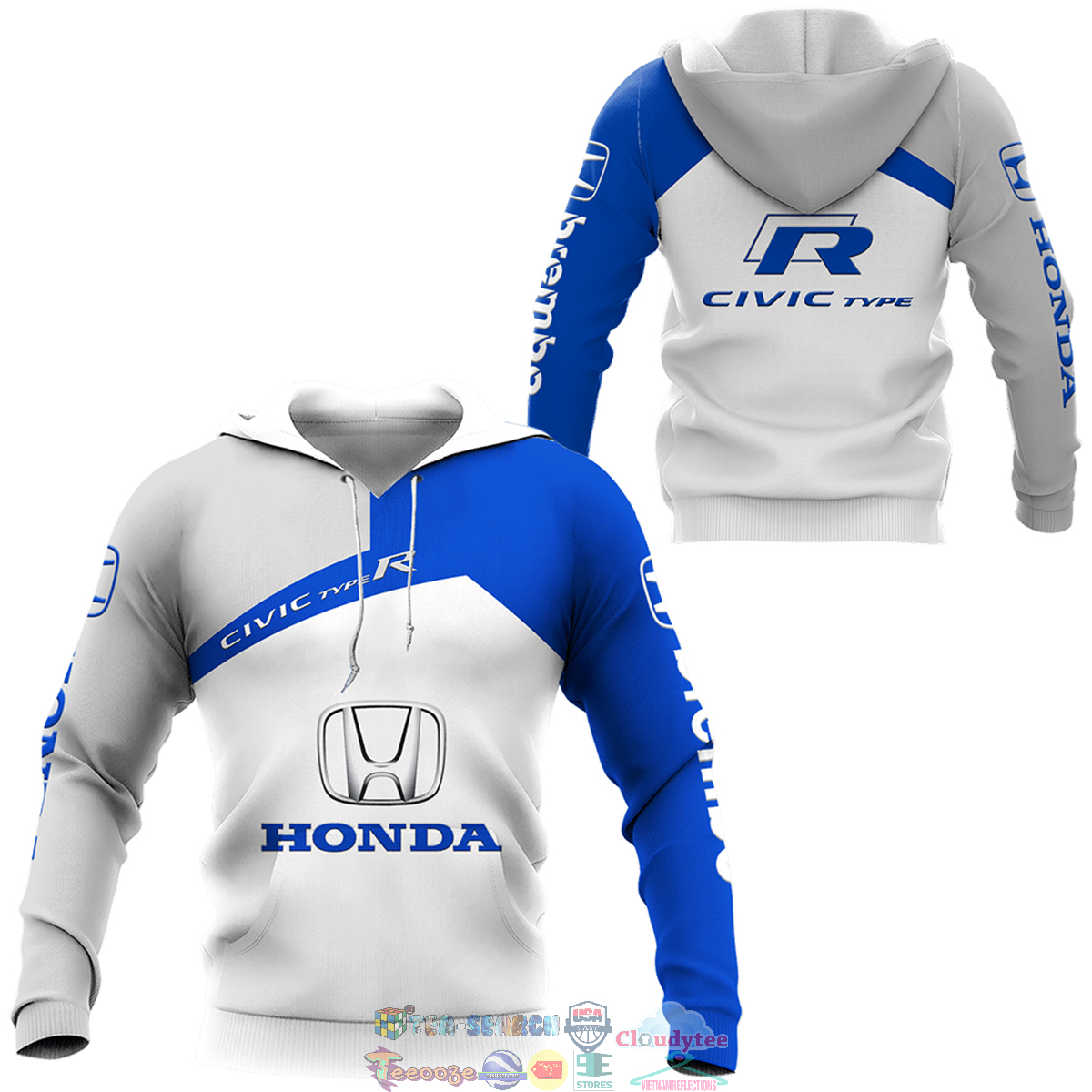 Honda Civic Type R ver 7 3D hoodie and t-shirt – Saleoff