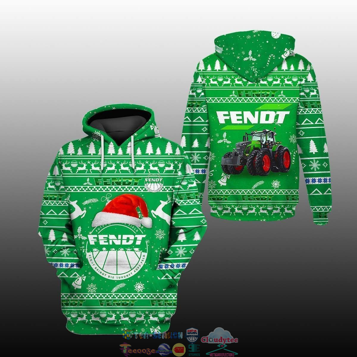 Fendt Christmas 3D hoodie and t-shirt – Saleoff