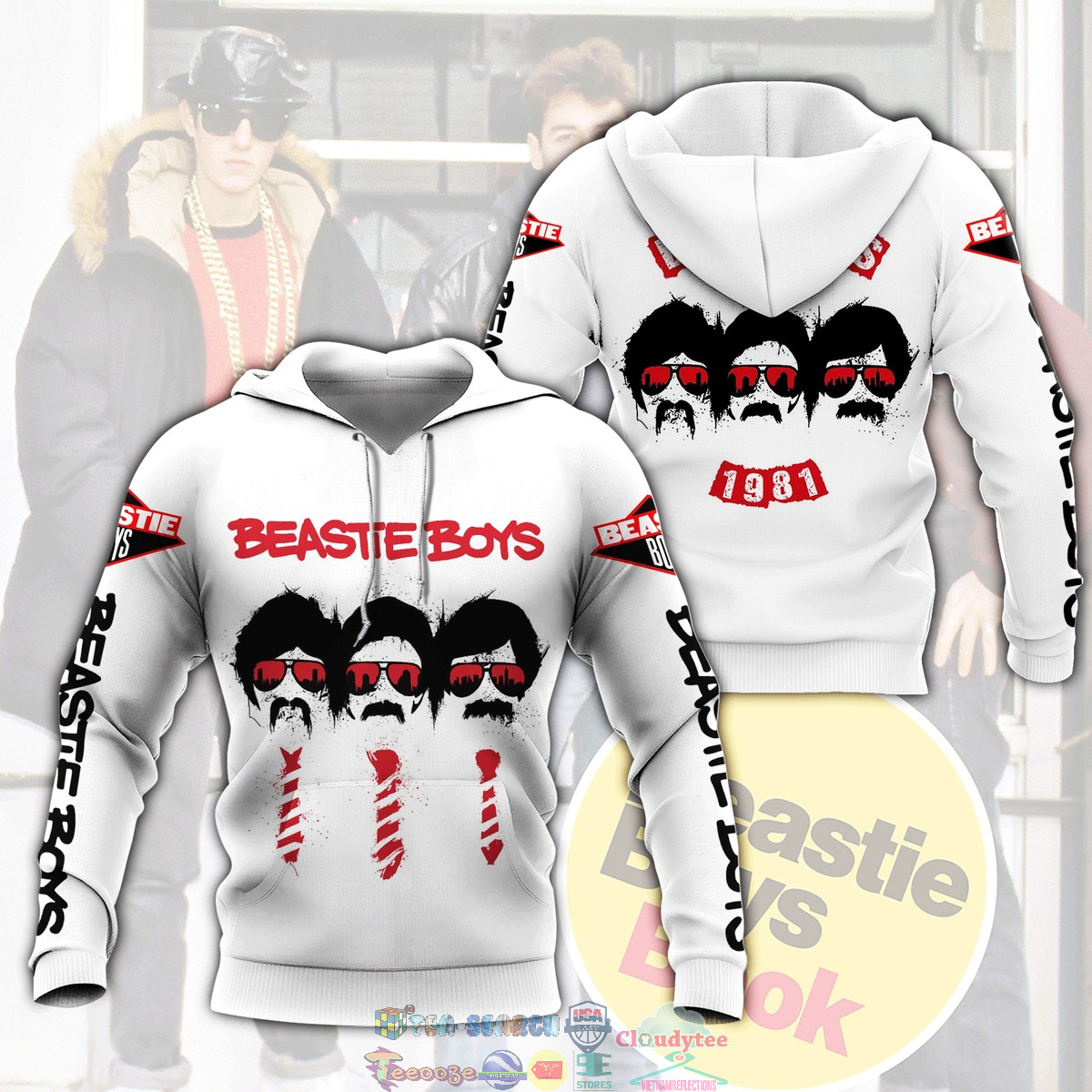 Beastie Boys Band ver 3 3D hoodie and t-shirt – Saleoff