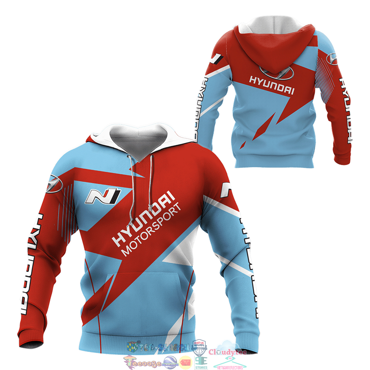 Hyundai Motorsport ver 2 3D hoodie and t-shirt – Saleoff