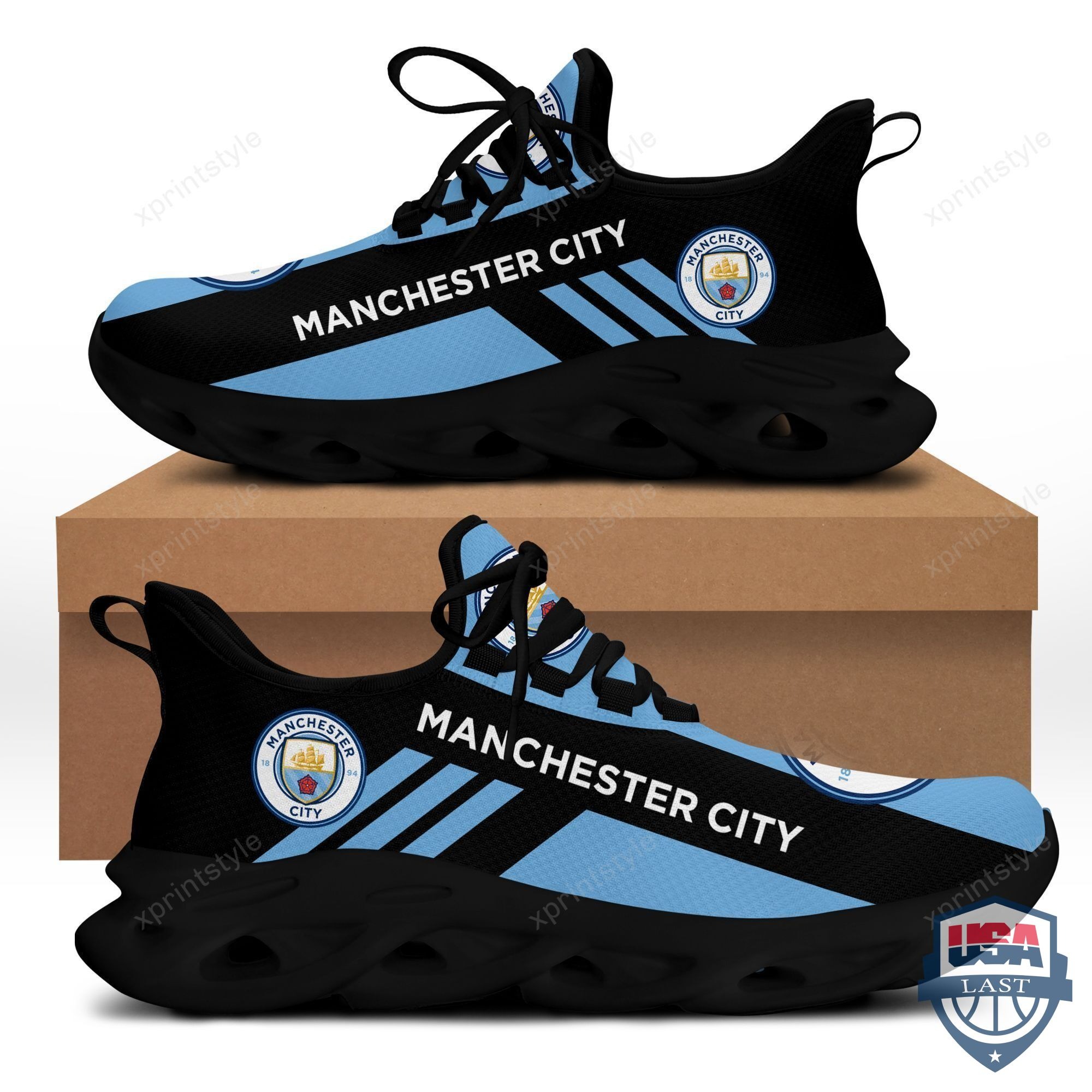 Manchester City FC Max Soul Running Shoes Blue Version – Usalast